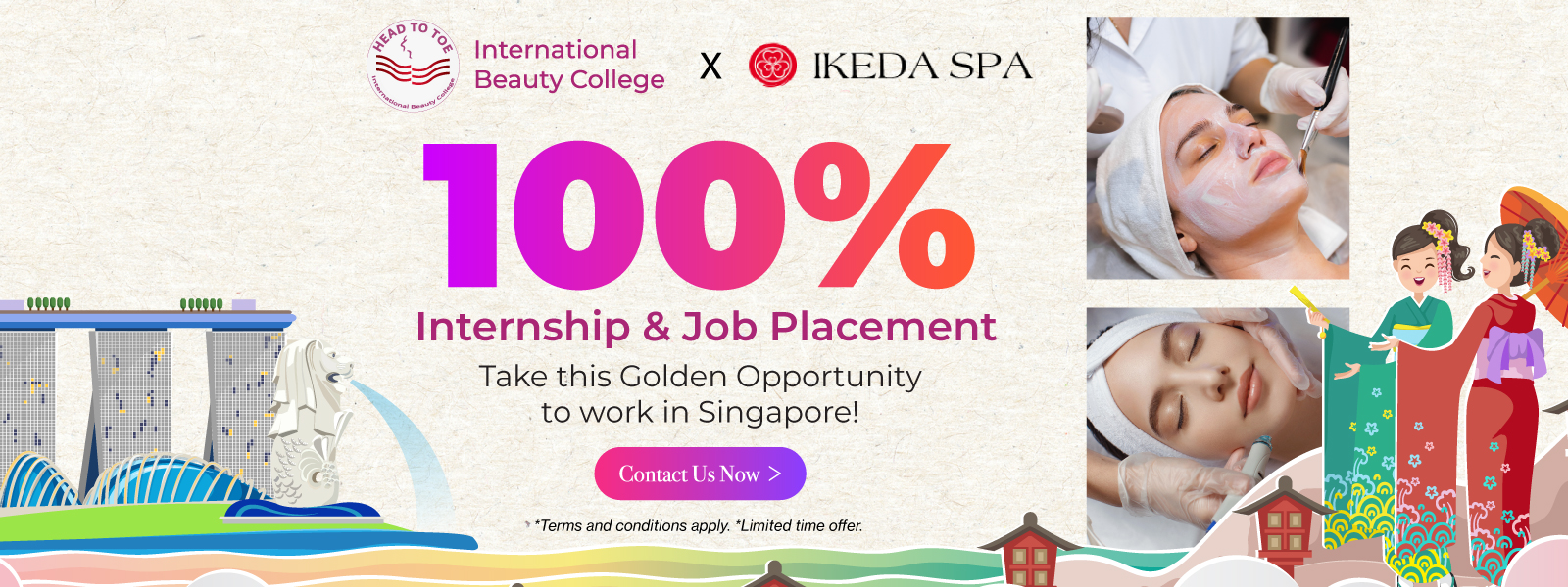100% Internship & Job Guarantee - IKEDA SPA
